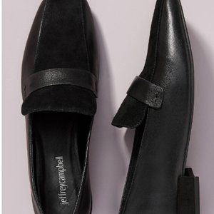 Jeffrey Campbell Moritz Black Suede Loafers